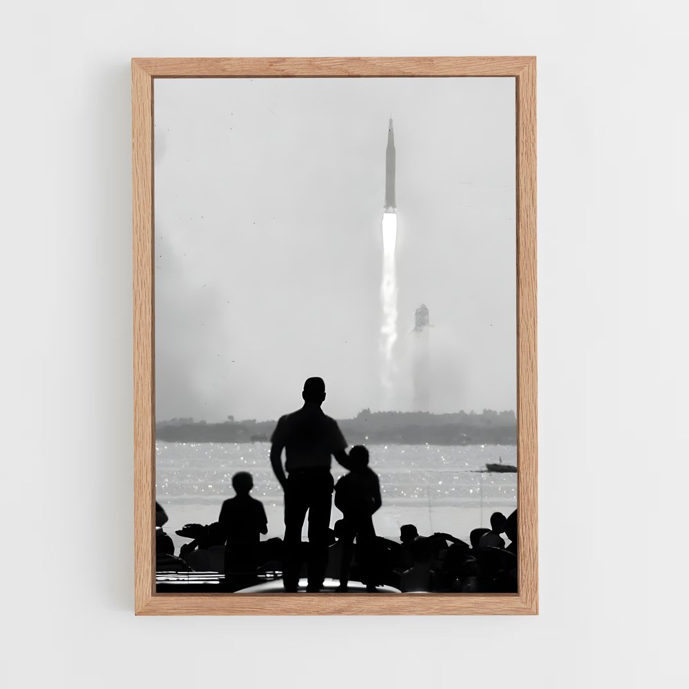Poster Décollage Historique – affiche Missions spatiales (vue 4)